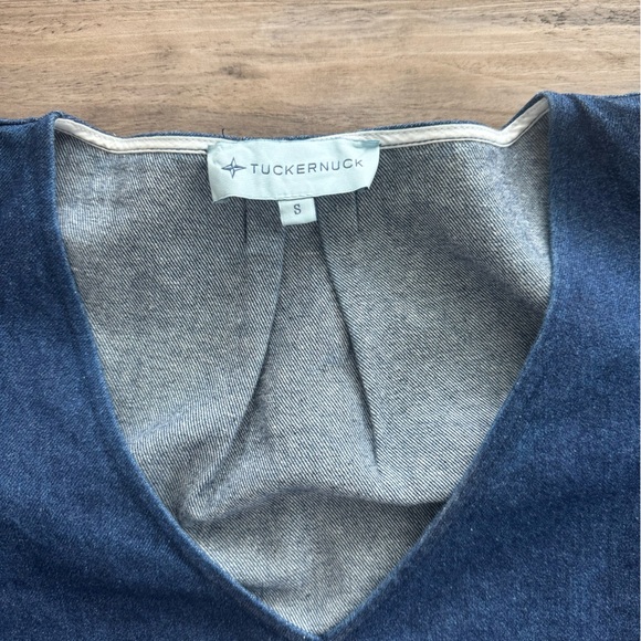Tuckernuck | Denim 3/4 Sleeve Blouse - Picture 3 of 5